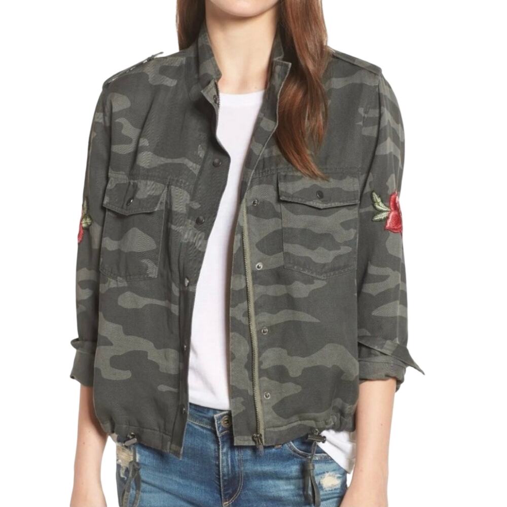 Rails Camo Rose Patch Utility Jacket‎ Women’s XS.